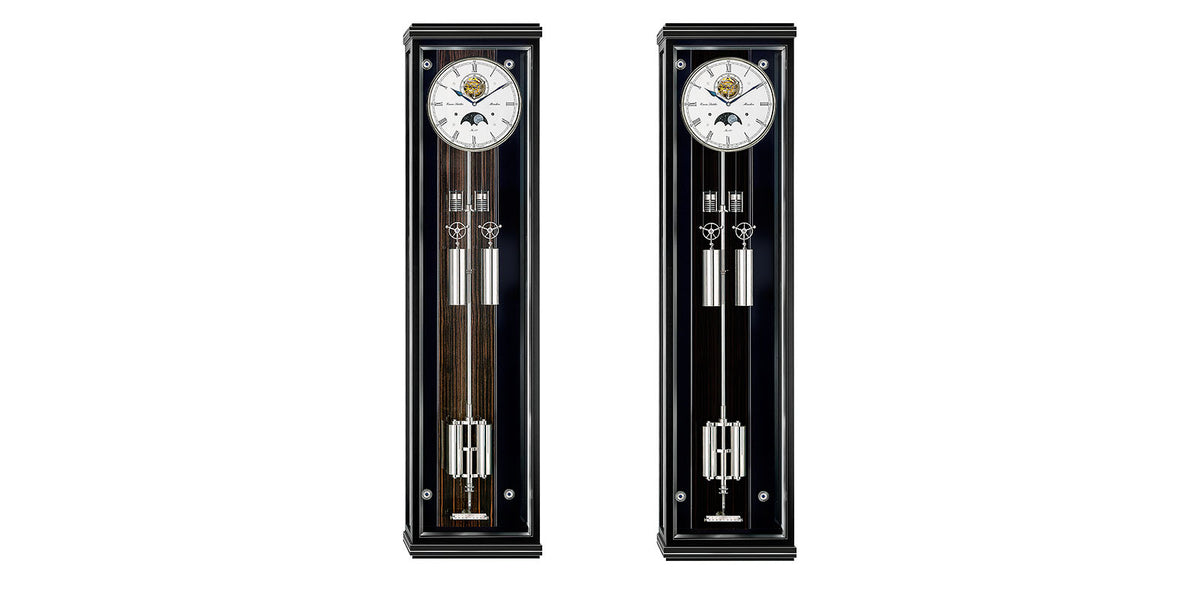Erwin Sattler Secunda Sonata Pendulum Modern – Moon Precision Clock Luxury with Well The
