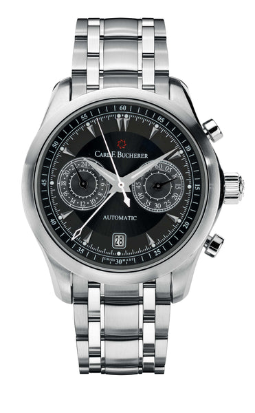 Carl F. Bucherer Manero CentralChrono Steel 42.5mm Black Dial - The Luxury Well