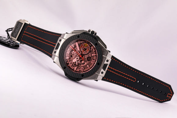 Hublot Big Bang Ferrari Titanium Carbon Chronograph Limited Edition - The Luxury Well
