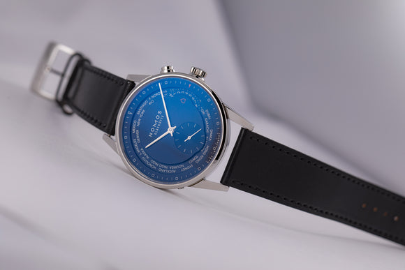 Nomos Zürich World Time Midnight Blue Automatic Ref. 807 - The Luxury Well