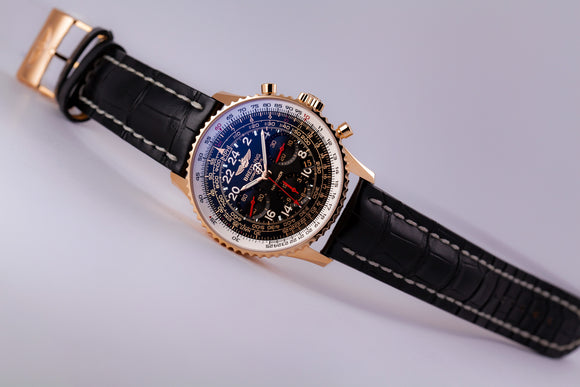 Breitling Navitimer Cosmonaute 18kt Limited Edition (XX/250) - The Luxury Well