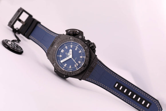 Hublot Big Bang King Power Oceanographic Carbon Blue Dial - The Luxury Well