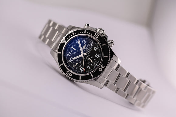 Breitling Superocean Chronograph Black Dial - The Luxury Well