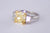 Original Tiffany Design 3.68ct Fancy Yellow Platinum Diamond Ring GIA CERTIFIED - The Luxury Well