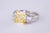 Original Tiffany Design 3.68ct Fancy Yellow Platinum Diamond Ring GIA CERTIFIED - The Luxury Well