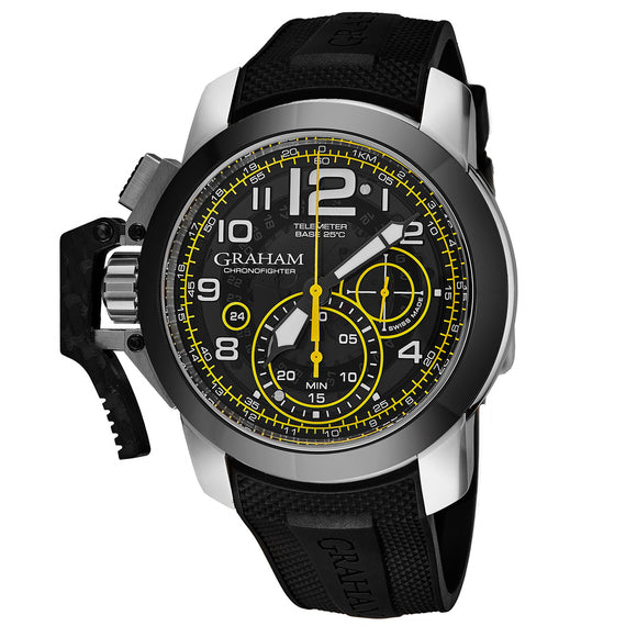 Graham Chronofighter Chronograph Automatic Black Smike Dial - The Luxury Well