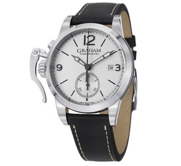 Graham Chronofighter 1695 Automatic Chronograph Silver Dial - The Luxury Well