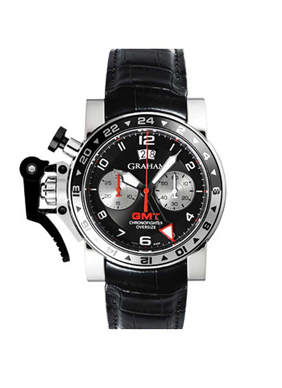 Graham Chronofighter Oversized GMT Automatic Black Dial - The Luxury Well