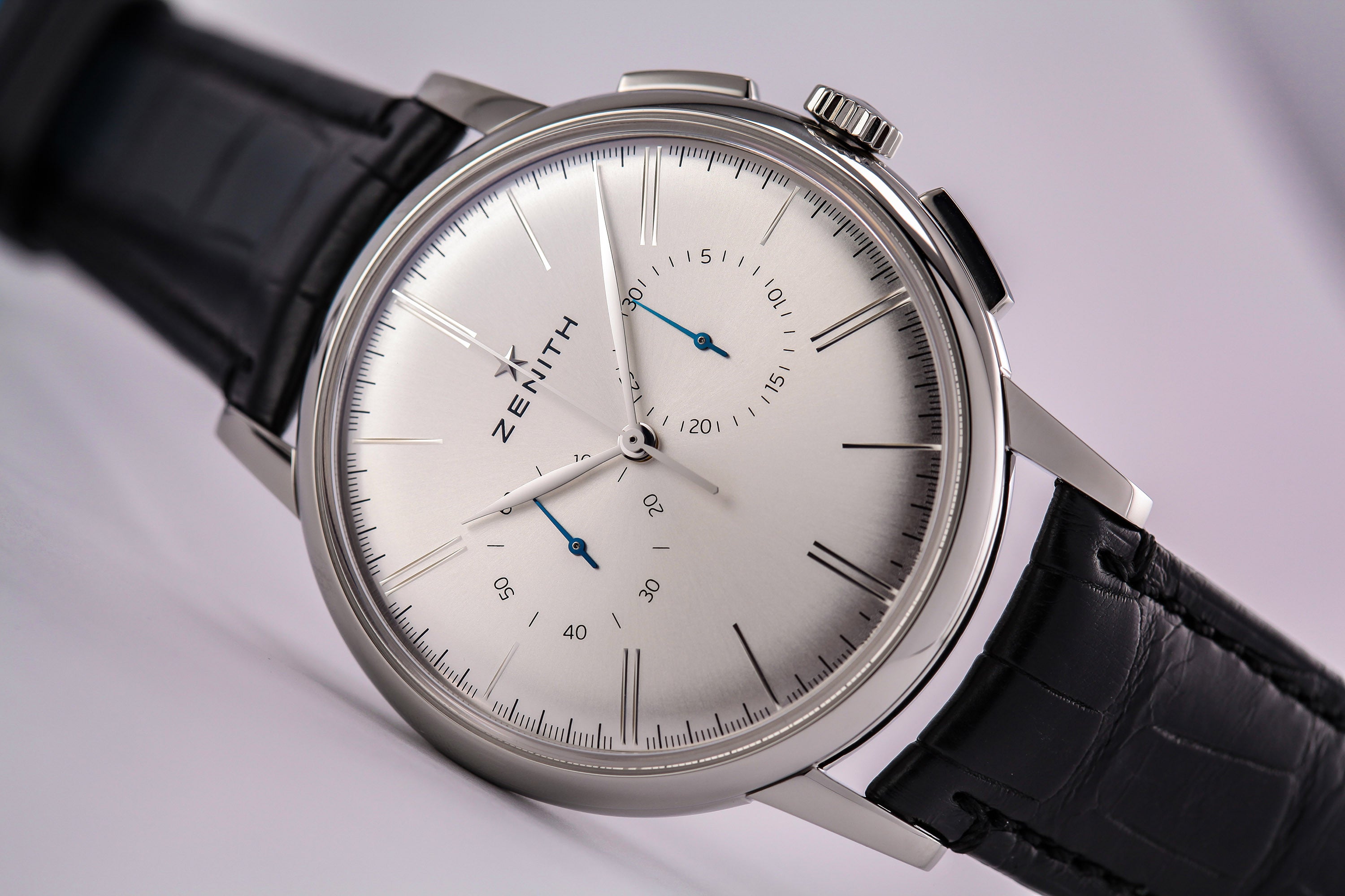 Zenith Elite Chronograph Classic Silver Dial The Luxury Well