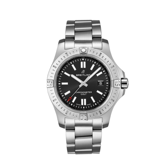 Breitling Colt Automatic Steel - Volcano Black 44mm - The Luxury Well