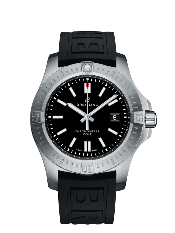 Breitling Colt Automatic Volcano Black 44mm Dial - The Luxury Well