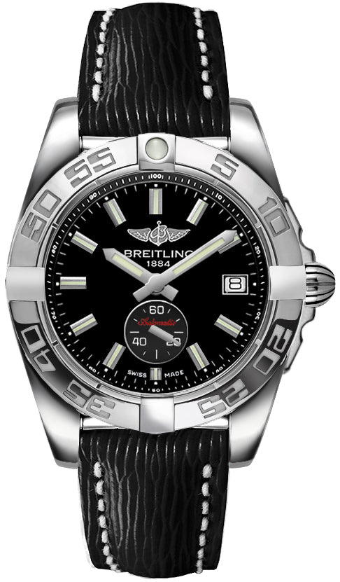 Breitling Galactic Automatic Ladies Black Leather 36mm