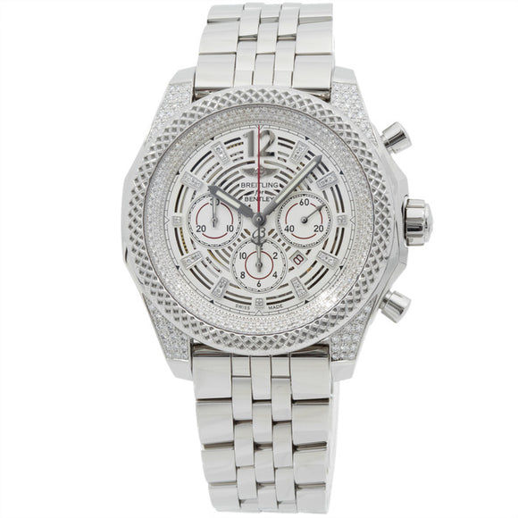 Breitling Bentley Barnato Stainless Steel Silver Dial - The Luxury Well