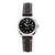 Breitling Galactic Steel Black Diamond 29mm Black Leather Strap Dial - The Luxury Well