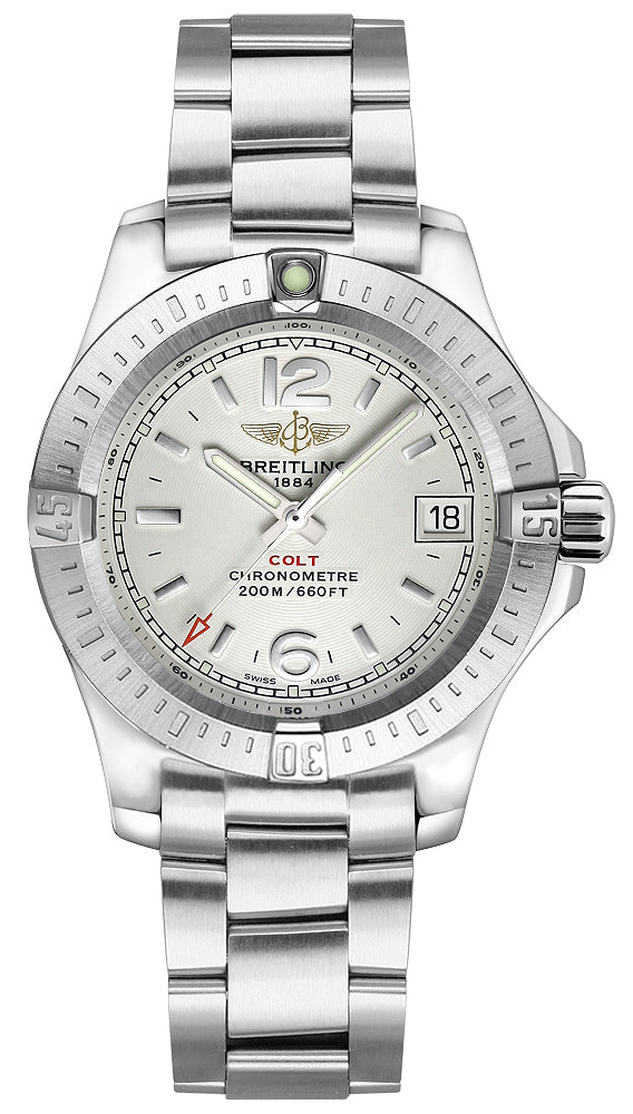 Breitling Colt Lady Strauss Silver Dial 33mm