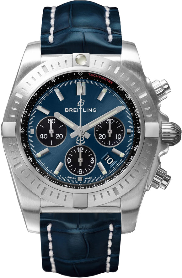 Breitling Chronomat Chronograph Automatic Chronometer Blue 44mm - The Luxury Well