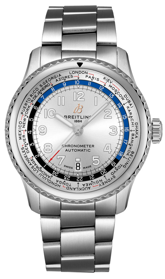 Breitling Navitimer 8 Unitime Automatic 43 Stainless Steel - The Luxury Well