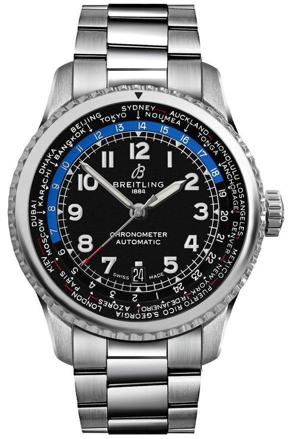 Breitling Navitimer 8 Unitime Automatic Stainless Steel - The Luxury Well