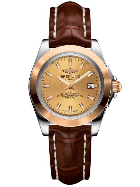 Breitling Galactic Automatic Brown Leather 32mm Sleek Edition