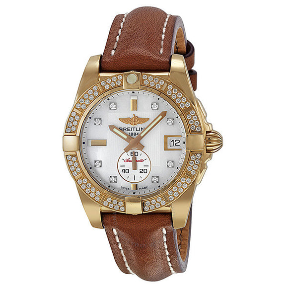 Breitling Galactic 36 Stainless Steel Mother-of-Pearl 36mm - The Luxury Well
