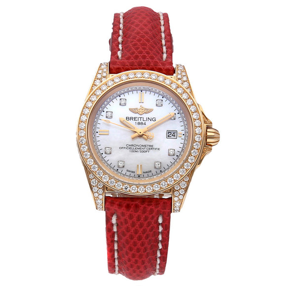 Breitling Galactic Sleek Edition Limited Edition MOP Diamond Dial - The Luxury Well