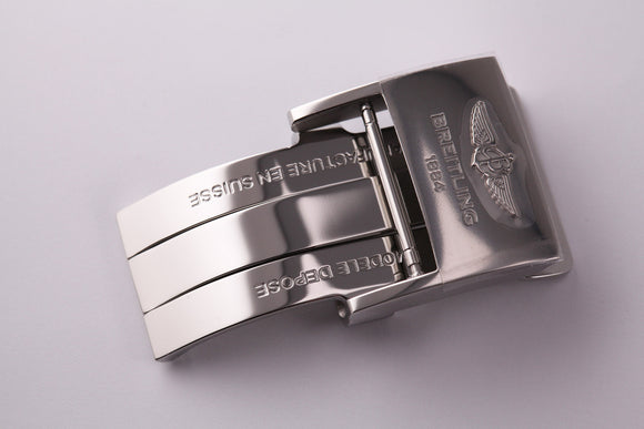 Breitling Stainless Steel Folding Buckle 20mm - The Luxury Well
