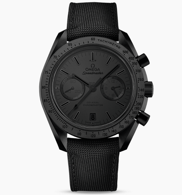 Omega Speedmaster Dark Side of the Moon - Co-Axial Chronometer Chronograph 44.25mm (Black ceramic on coated nylon fabric strap)