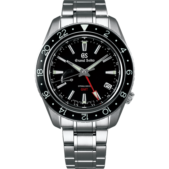 Grand Seiko Spring Drive GMT Black Dial (SBGE201) - The Luxury Well