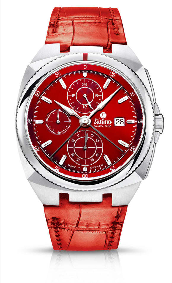 Tutima Glashuette Saxon One RED - The Luxury Well