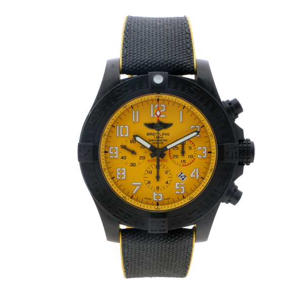 Breitling Avenger Hurricane 50mm Yellow Dial - The Luxury Well