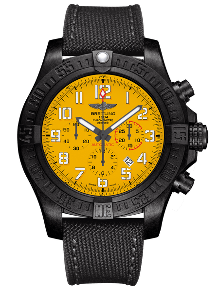 Breitling Avenger Hurricane 50mm Yellow Dial - The Luxury Well