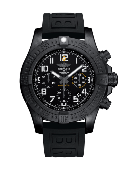 Breitling Avenger Hurricane 45 Breitlight - Volcano Black 45mm Black - The Luxury Well