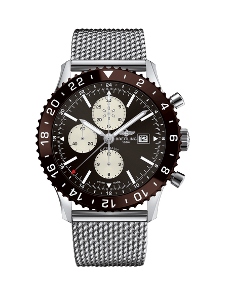 Breitling Chronoliner Stainless Steel Bronze - The Luxury Well