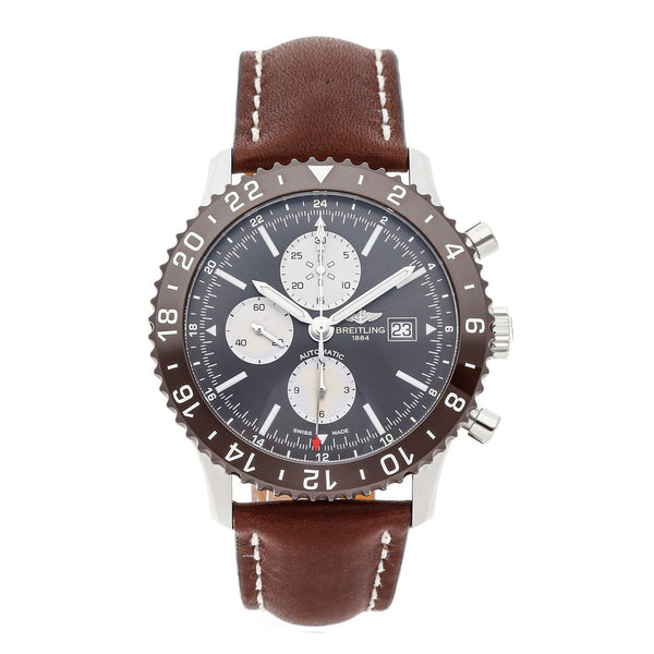 Breitling Chronoliner Black 46mm Dial - The Luxury Well