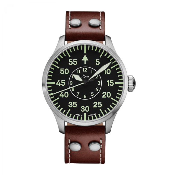 Laco Pilot Watch Basic AACHEN Black Dial 42mm - The Luxury Well