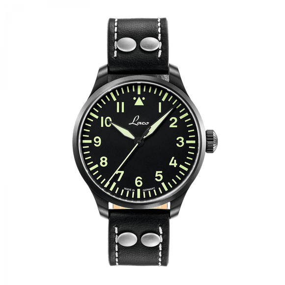Laco Pilot Watch Basic ALTENBURG Black Dial 39mm - The Luxury Well