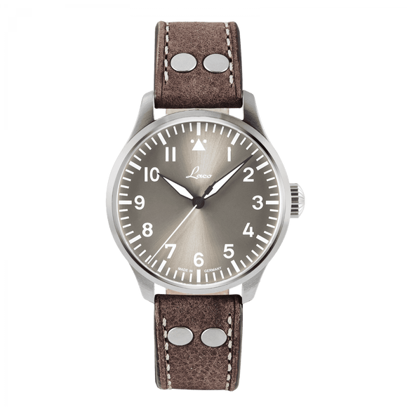Laco Pilot Watches Basic AUGSBURG Taupe Dial 42mm - The Luxury Well