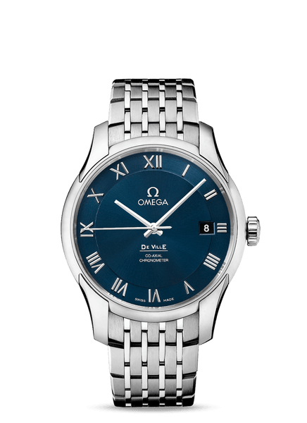Omega De Ville Co-Axial Automatic Chronometer Blue Dial 41mm - The Luxury Well