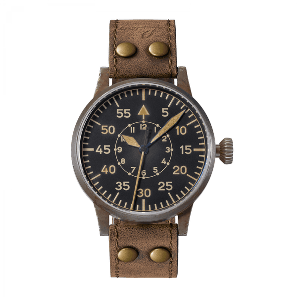 Laco Pilot Watch Original PADERBORN ERBSTÜCK Black Dial 42mm - The Luxury Well