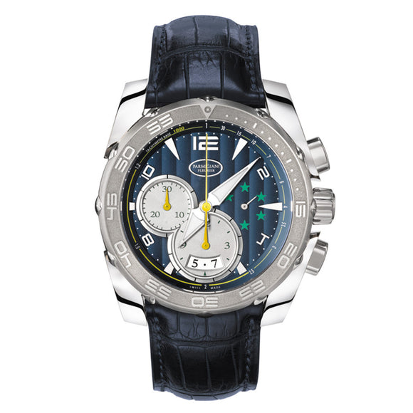 Parmigiani Pershing 005 CBF Chronograph Automatic 45mm blue dial - The Luxury Well
