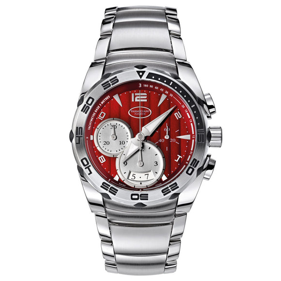 Parmigiani Fleurier Pershing 002 Chronograph 42mm red dial - The Luxury Well