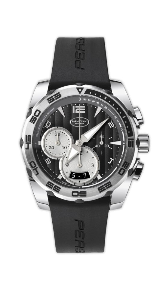 Parmigiani Fleurier Pershing 002 Chronograph 42mm black dial - The Luxury Well