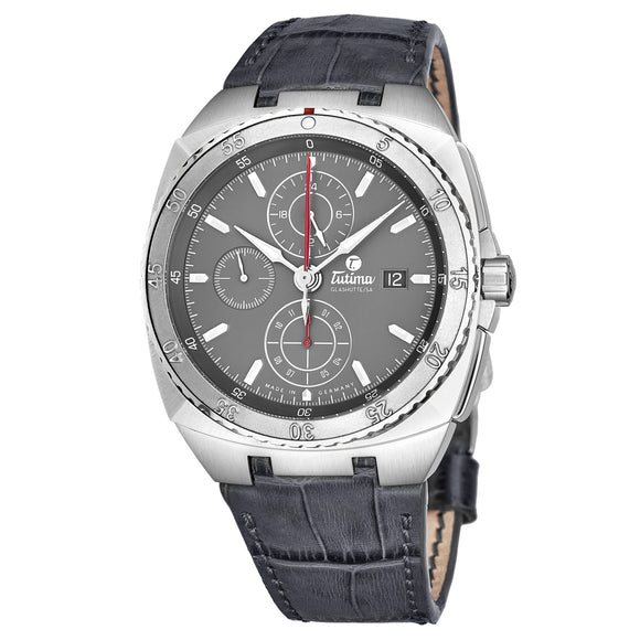 Tutima Glashuette Saxon One LS Opalin anthracite 43mm - The Luxury Well