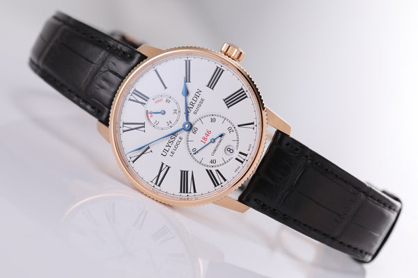 Ulysse Nardin Marine Chronometer Torpilleur 42mm white dial