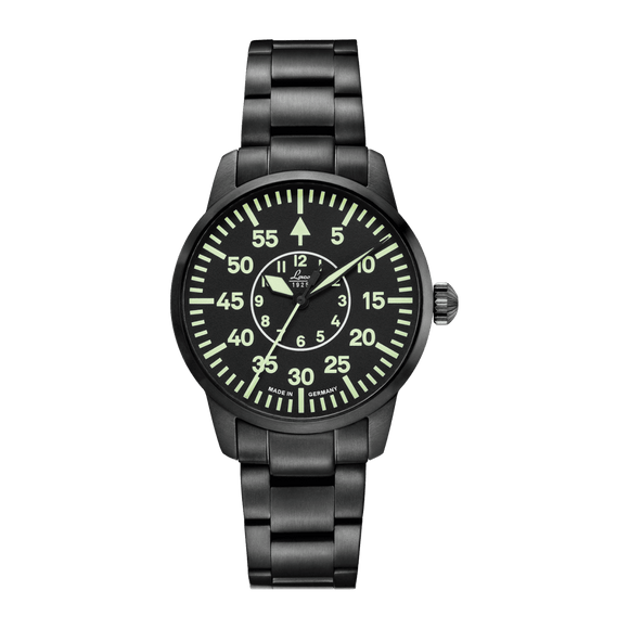 Laco Pilot Watch Basic VISBY Black Dial 36mm - The Luxury Well