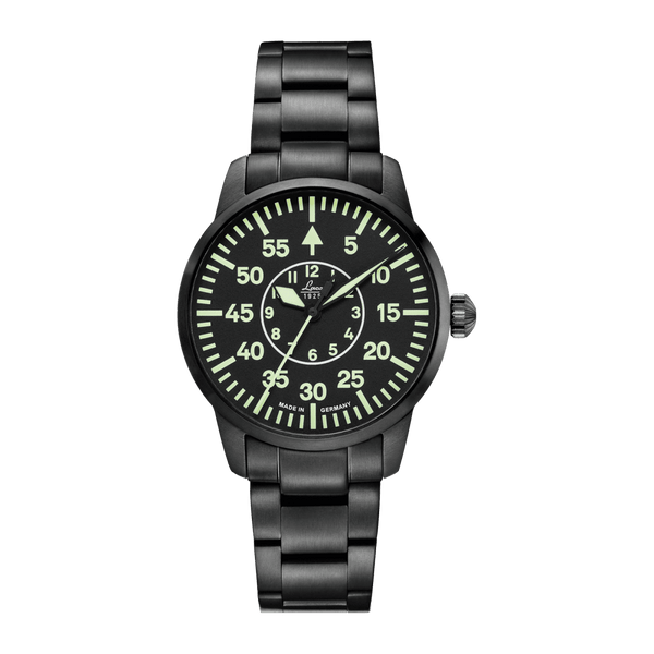 Laco Pilot Watch Basic VISBY Black Dial 36mm - The Luxury Well